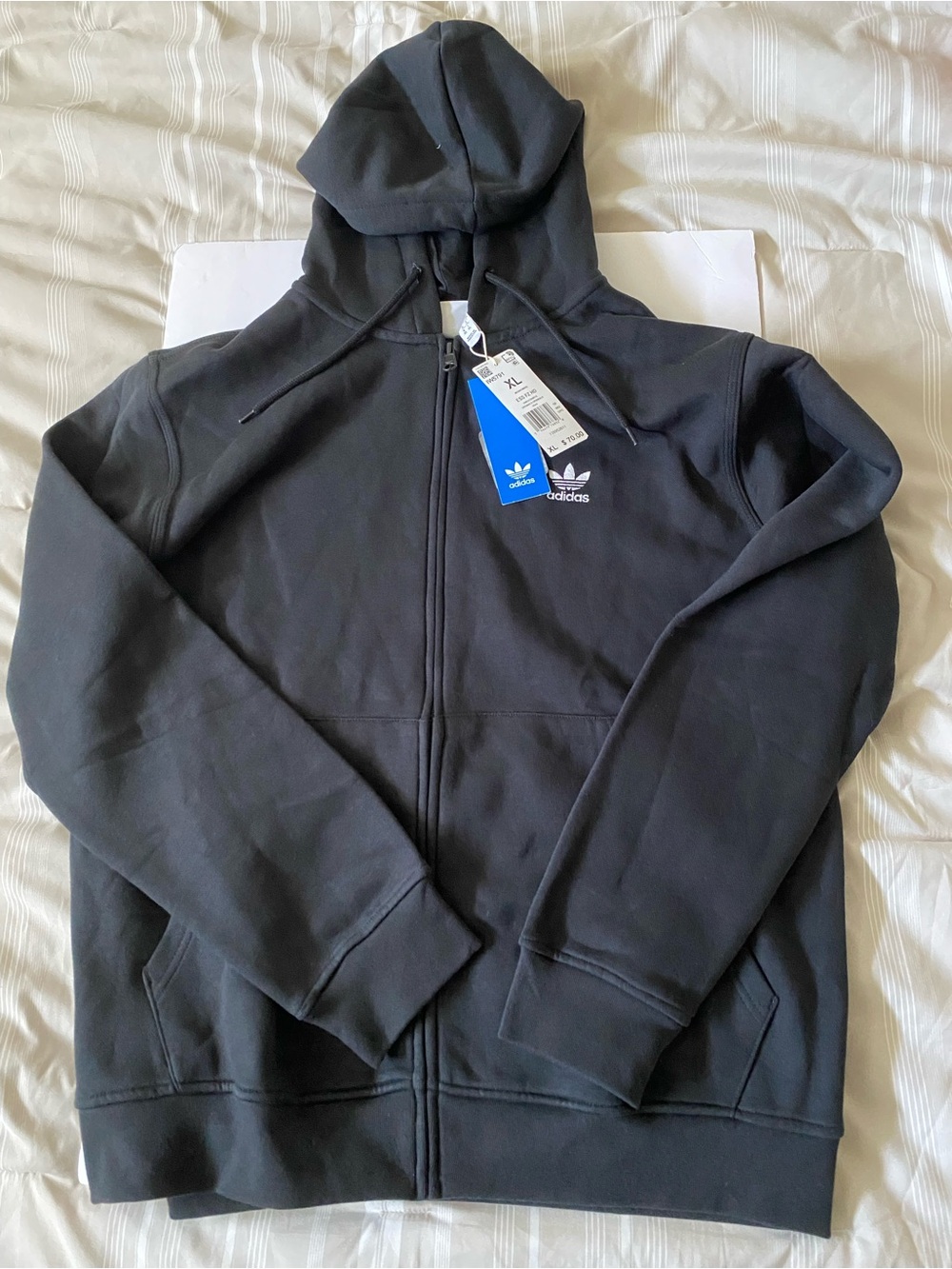 Adidas Trefoil Essentials Full Zip Hoodie New Mens XL